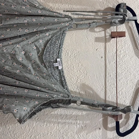 AWW Light Green Flower Summer Dress Size 3X - Picture 5 of 5